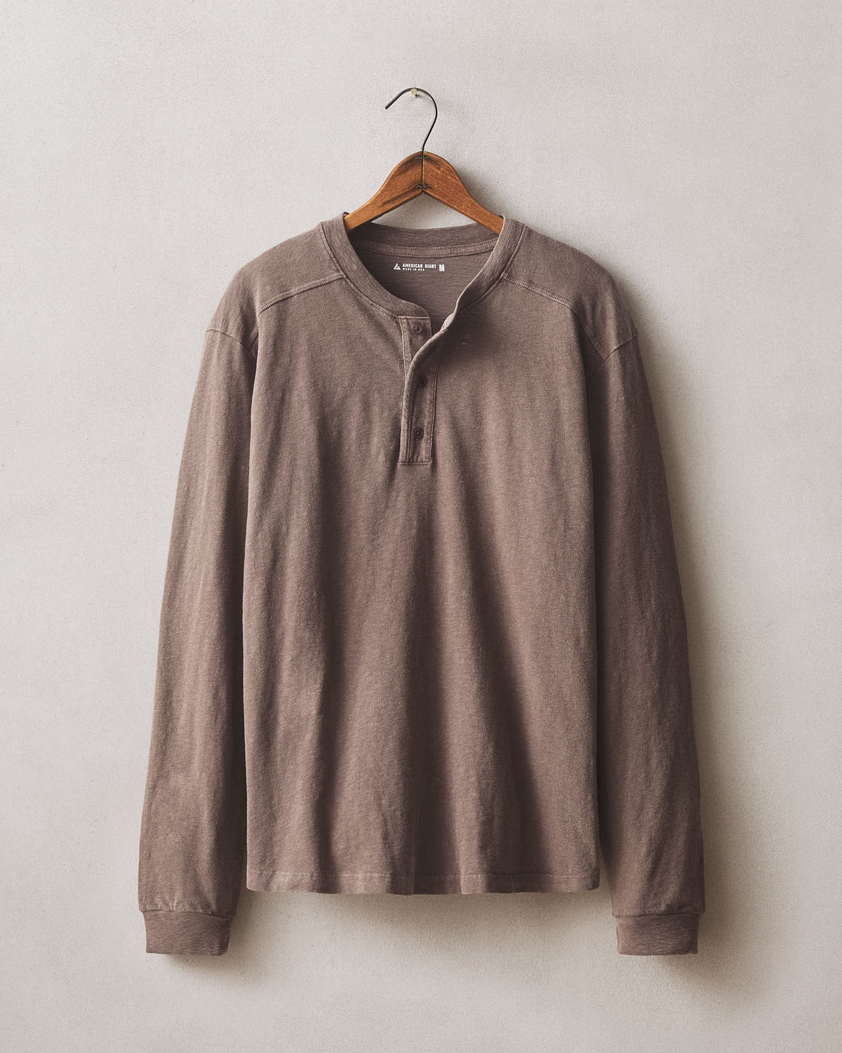 Men's Premium Slub Henley Long Sleeve