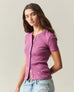 Women's Rib Cardigan Tee