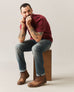 Men's Brushed Henley