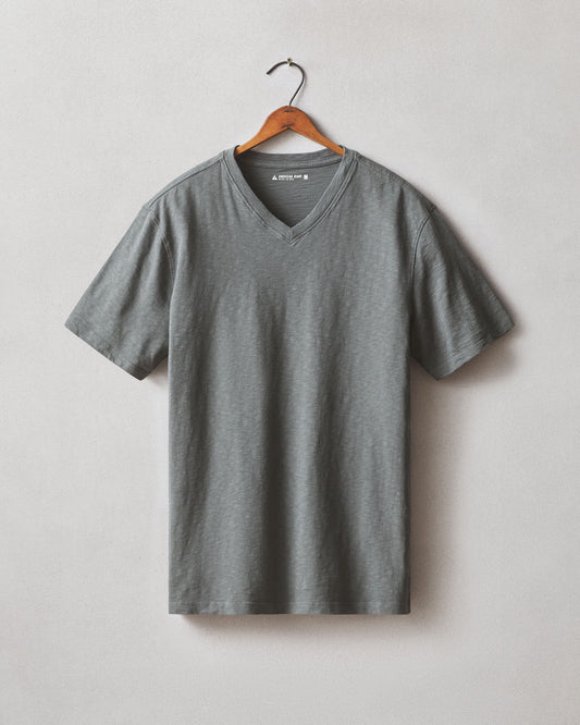 Men's Premium Slub V-Neck Tee