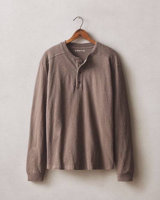 Men's Premium Slub Henley Long Sleeve