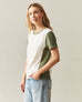 Women's Premium Slub Colorblock Crew Tee