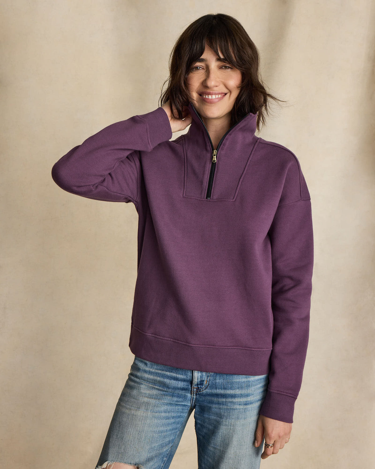 Women's Carolina Rib Collar Half-Zip